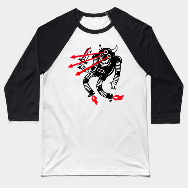 Killer Robot Baseball T-Shirt by obinsun